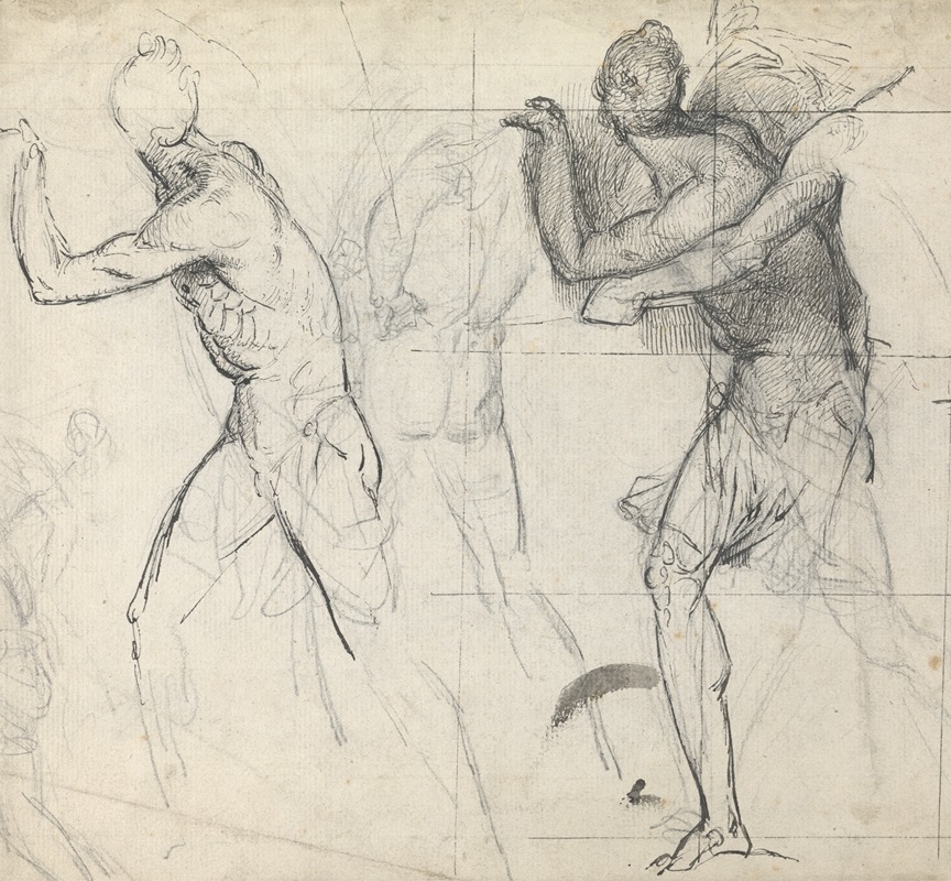Sketch of Classical Figures in Action — Томас Стотард