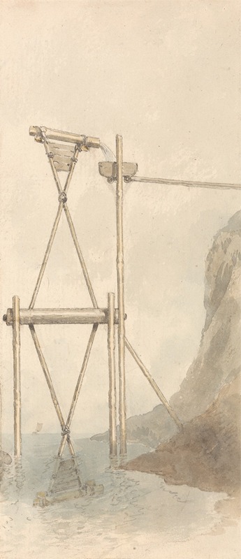 Section of a Wheel for Elevating Water by Уильям Александр — digital art print download