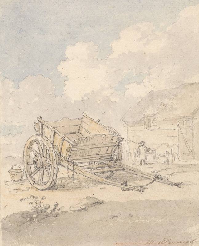 Study of a Farm Cart by Уильям Александр — digital art print download