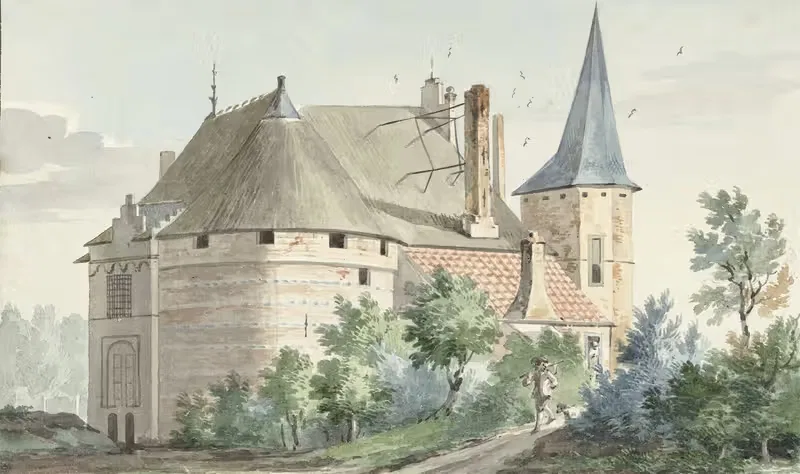 Замок в Вау by Аерт Шоуман, 1741 — digital art print download