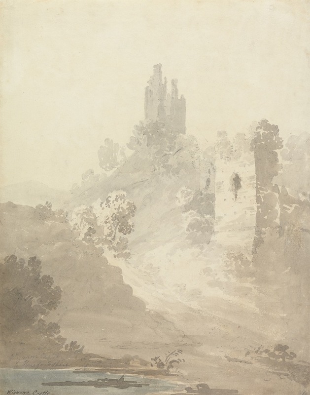 Wigmore Castle, Herefordshire by Уильям Александр — digital art print download