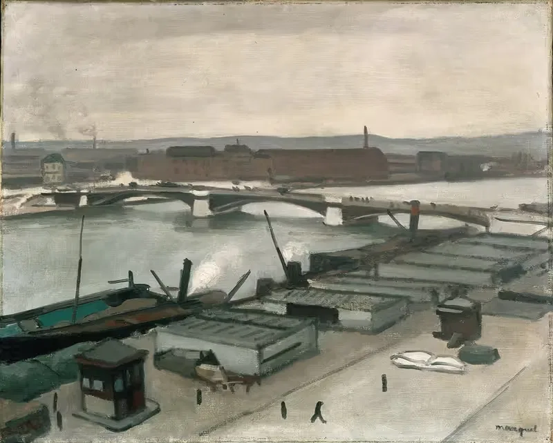 Набережные Руэна by Альбер Марке, 1912 — digital art print download