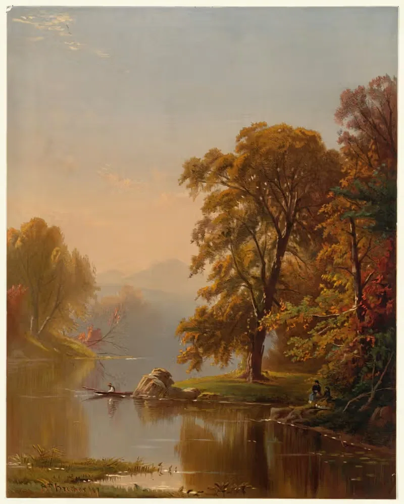 Осень by Альфред Томпсон Брайчер, 1861-1897 — digital art print download