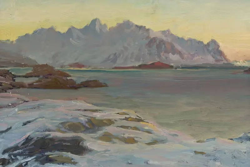 Mountains.Study from North Norway by Anna Boberg — digital art print download