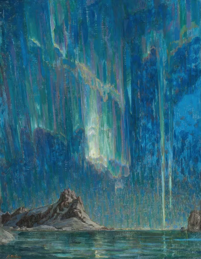 Северное сияние. Этюд из Северной Норвегии by Анна Боберг — digital art print download