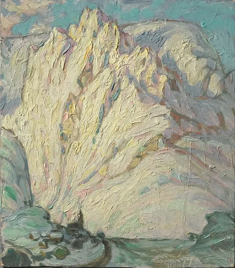 Снежные горы. Этюд с Лофотен by Анна Боберг, 1930 — digital art print download