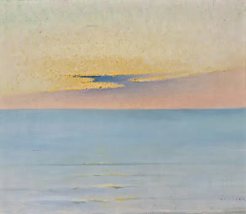 Sea in Sunset by August Hagborg — digital art print download