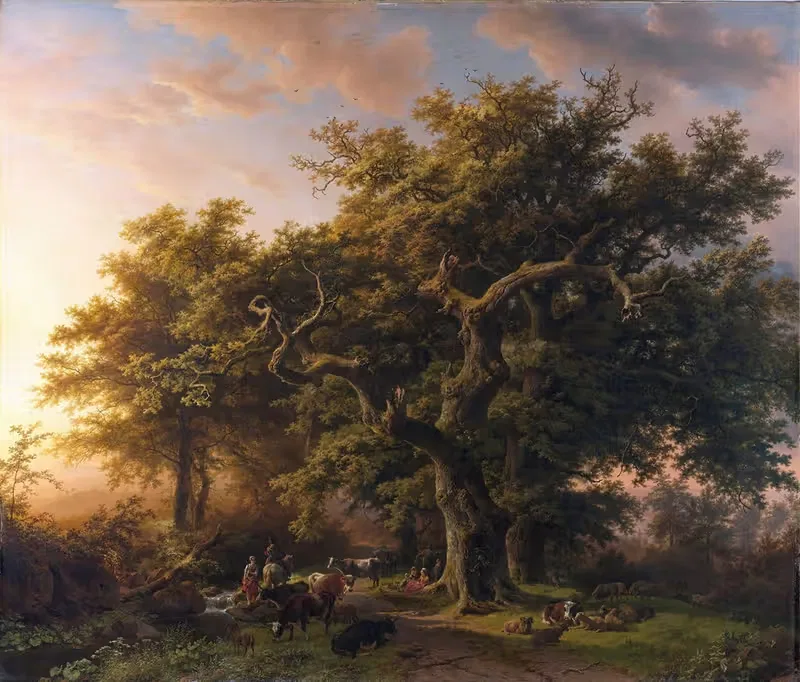 Лесная сцена by Баренд Корнелис Кёккёк, 1848 — digital art print download