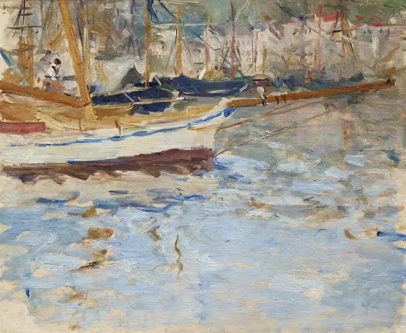 Порт Ниццы by Берт Морисо, 1881–1882 — digital art print download