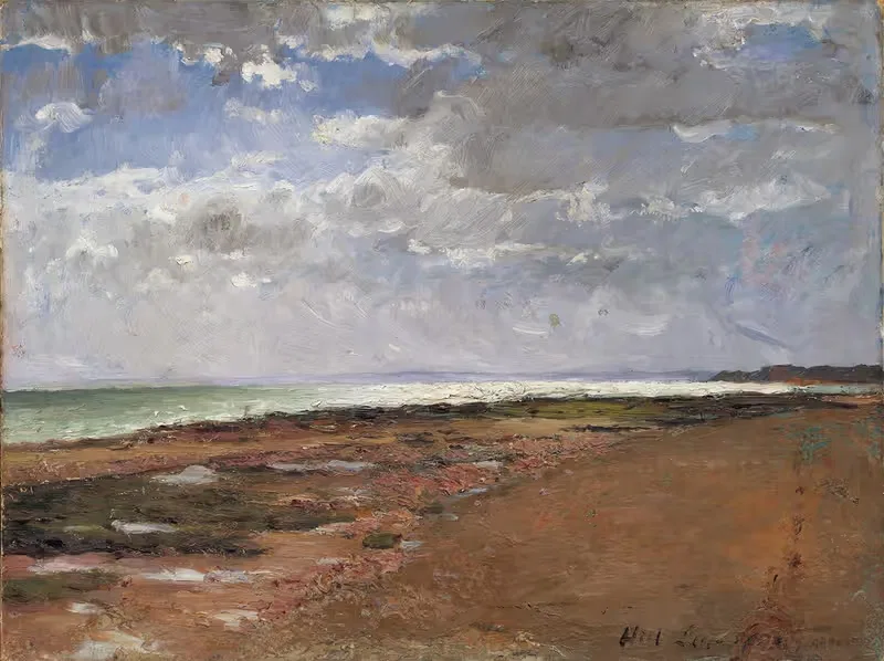 The Beach at Luc by Carl Fredrik Hill, 1876 — digital art print download