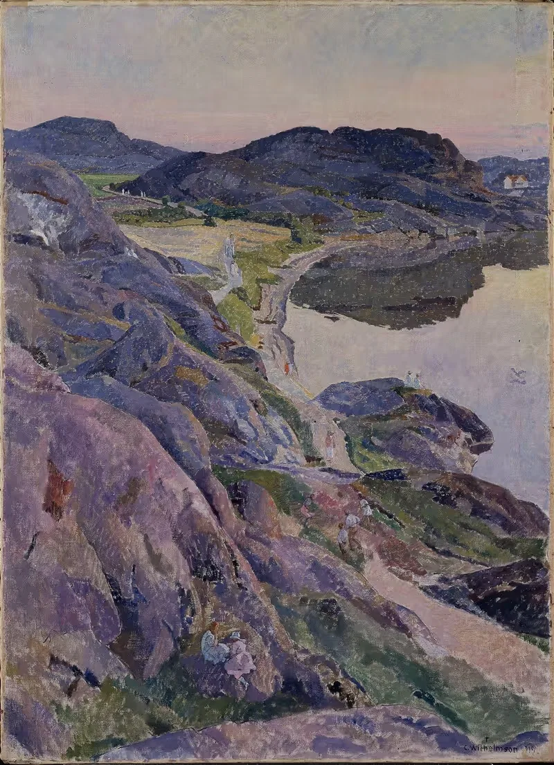 The Bögevik Road by Carl Wilhelmson, 1919 — digital art print download