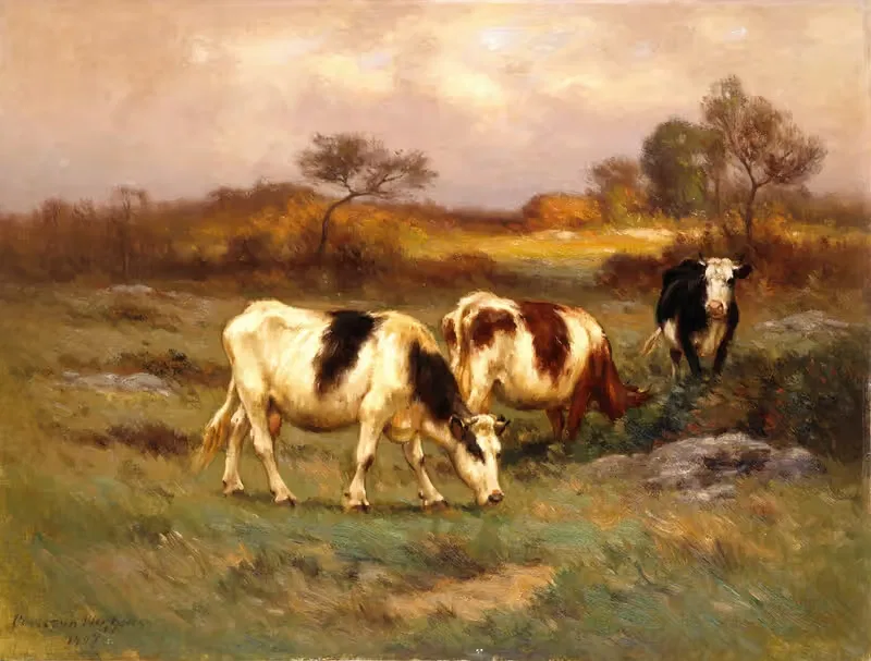 Пастбище by Карлтон Уиггинс, 1907 — digital art print download