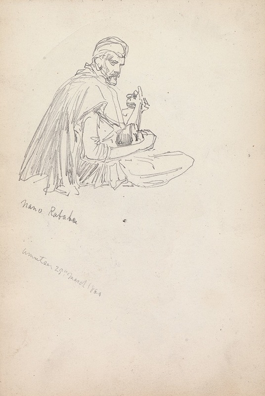 Study of a Rababi Musician, Amritsar — William Simpson