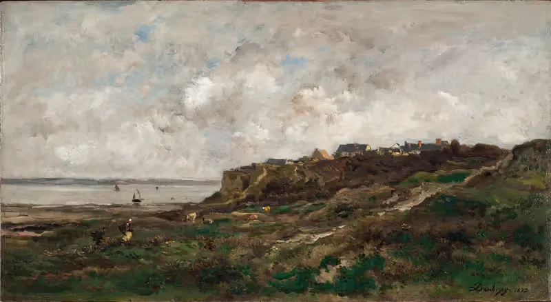 Низкий прилив в Виллервиле by Шарль Франсуа Дюбини, 1873 — digital art print download