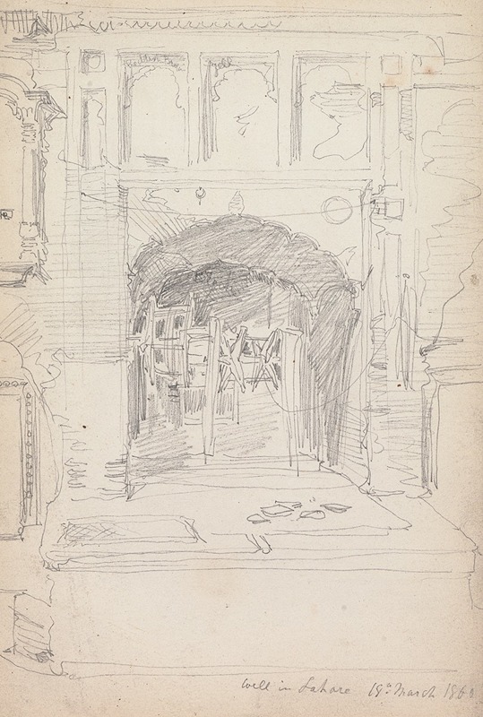 Well in Lahore, 18 March 1860 — William Simpson