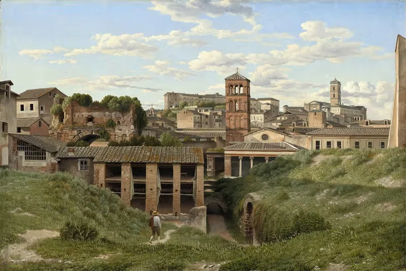 Вид на Клоаку Максима, Рим by Кристоффер Вильгельм Эккерсберг, 1814 — digital art print download