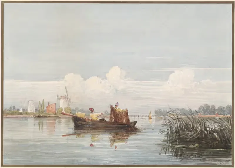Темза в Баттерси by Дэвид Кокс, 1824 — digital art print download