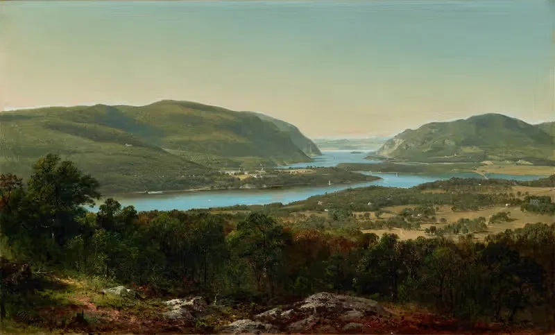 Вид с гарнизона, Уэст-Пойнт, Нью-Йорк by Дэвид Джонсон, 1870 — digital art print download