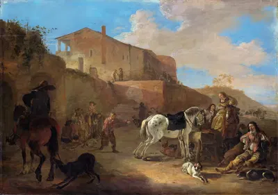 Охотничья партия by Дирк Стоп, 1649 — digital art print download