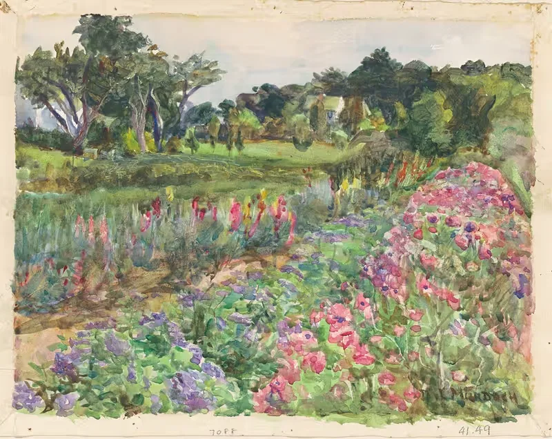 Усадьба Пармили в цвету by Дора Луиза Мердок, c. 1920 — digital art print download
