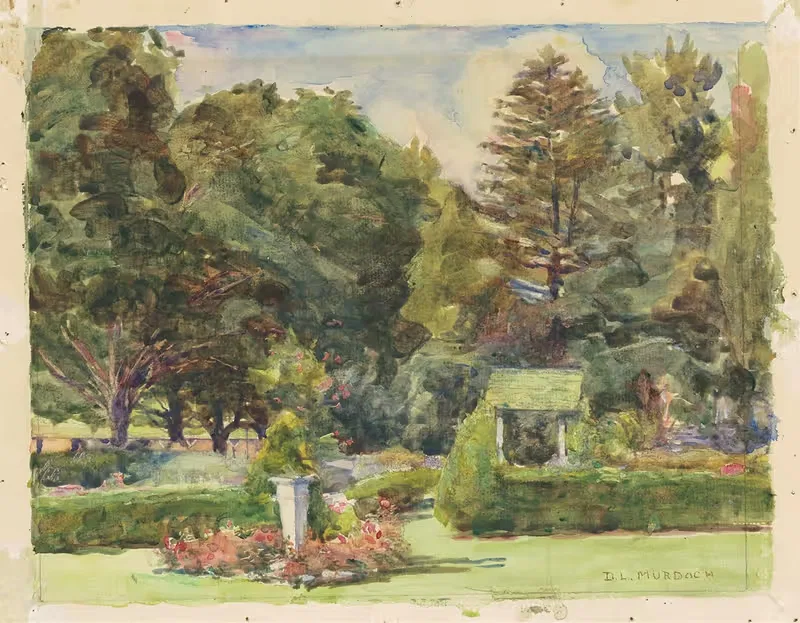 Parmelee Garden by Dora Louise Murdoch, c. 1920 — digital art print download