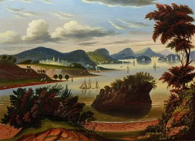 Eastport, and Passamaquoddy Bay (View of Hudson Valley) by Thomas Chambers, 1840–1860 — digital art print download