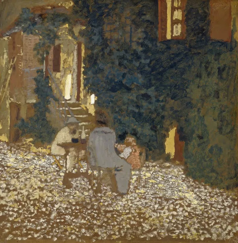 Ужин в саду by Эдвард Вюйяр, 1898 — digital art print download