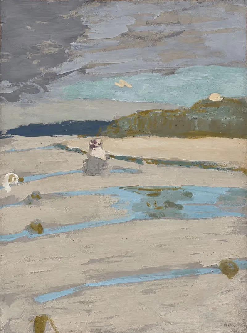 Пляж в Сент-Жакут by Эдвард Вюйяр, 1909 — digital art print download