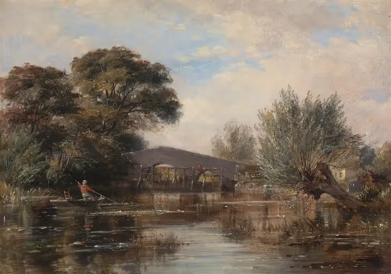 Godstow Bridge near Oxford — Edward William Cooke