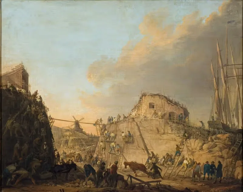 The Dock at Sveaborg by Elias Martin — digital art print download