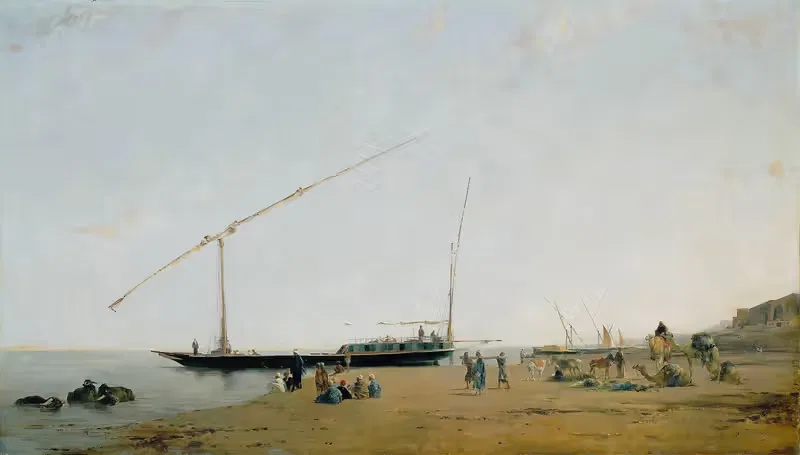 On the Nile, Near Philae — Eugène Fromentin