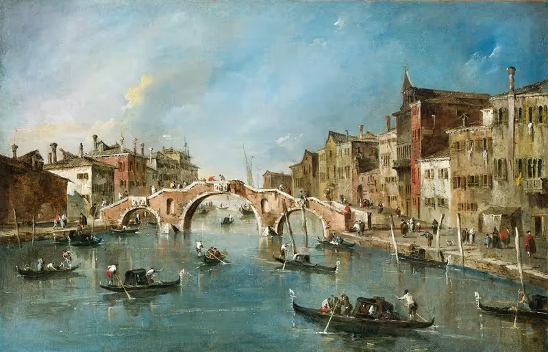 View on the Cannaregio Canal,Venice — Francesco Guardi