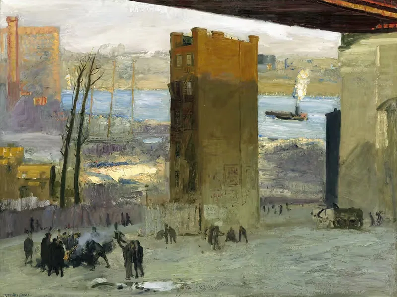 Одинокий дом by Джордж Уэсли Беллоуз, 1909 — digital art print download