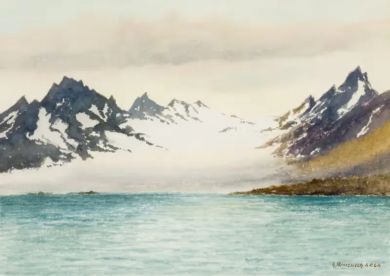 Glacier at Isfjorden, Spitsbergen — George Bruenech