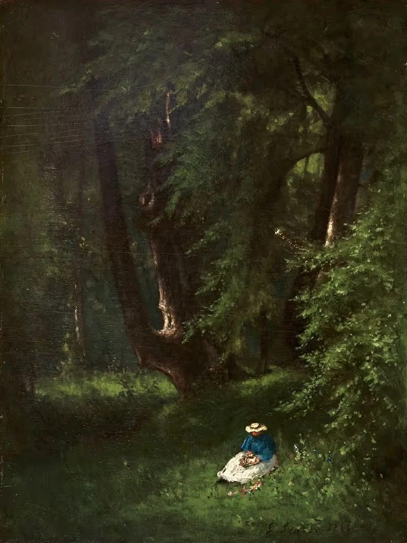 In the Woods by George Inness, 1866 — digital art print download