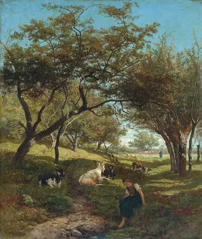 Козья богиня by Жерар Билдерс, 1864 — digital art print download