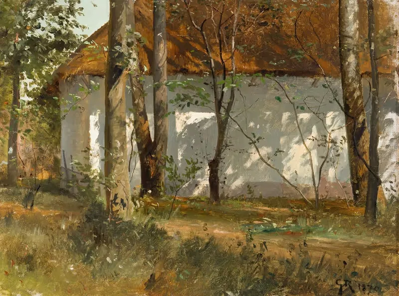 Сарай в Кронеторпе, Сконе by Густав Ридберг, 1870 — digital art print download