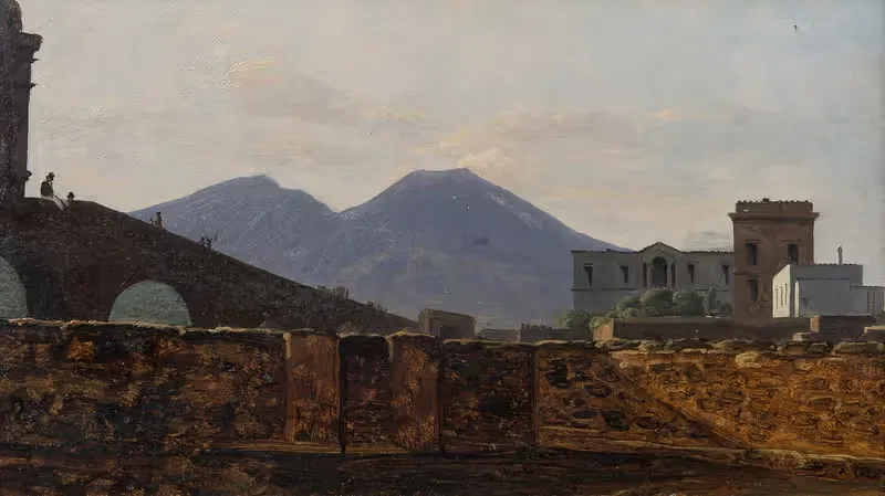Vesuvius Seen from St January Bridge, Naples — Gustaf Söderberg