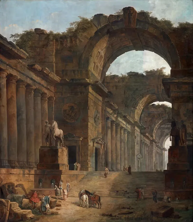 Фонтаны by Юбер Робер, 1787 — digital art print download