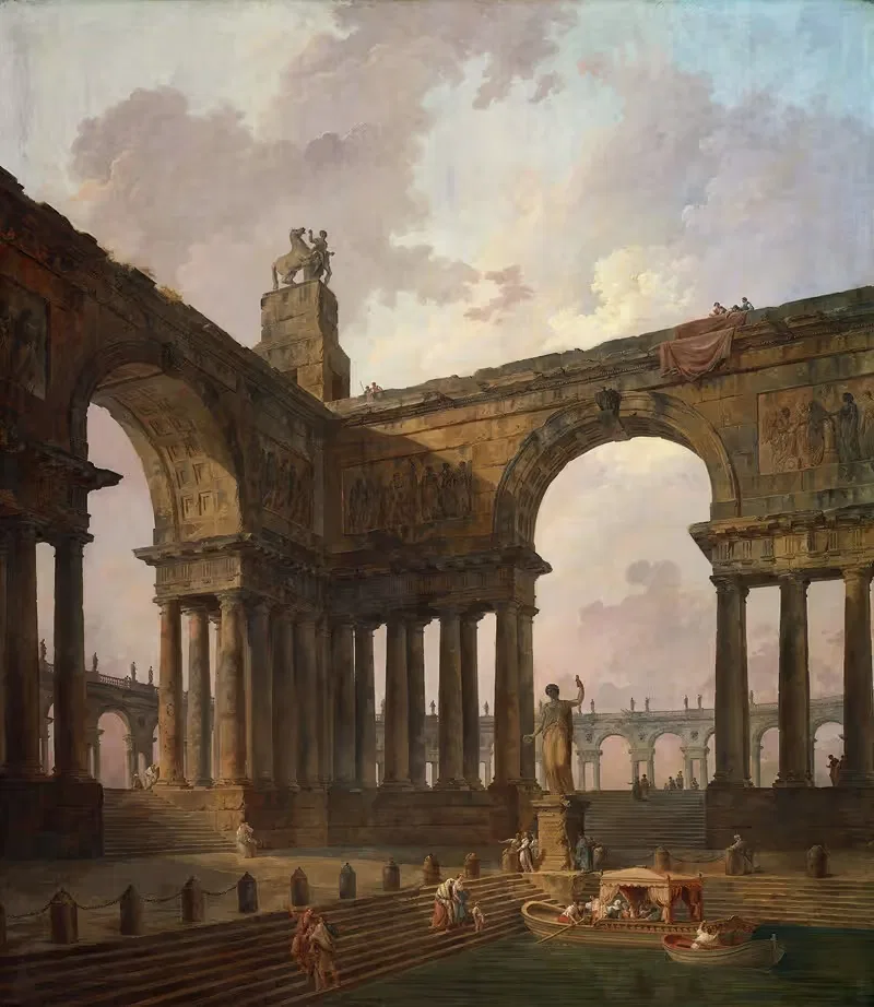 Место высадки by Юбер Робер, 1787 — digital art print download