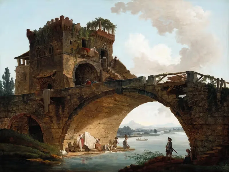 Понте Саларио by Юбер Робер, c. 1775 — digital art print download