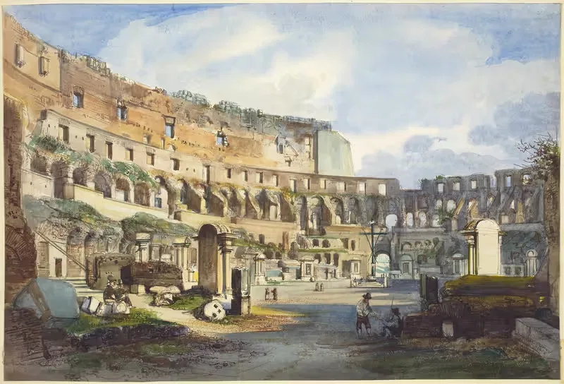 Interior of the Colosseum — Ippolito Caffi