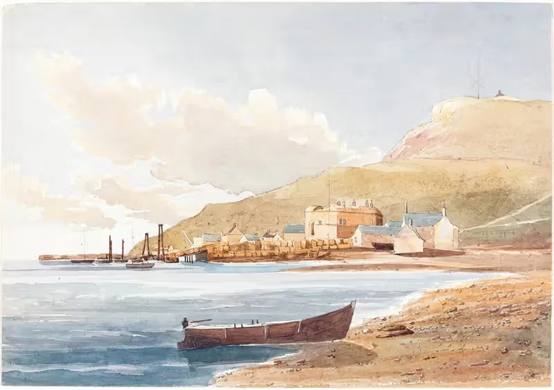 Замок Портленд, Дорсет by Рев. Джеймс Булвер, 1833-1839 — digital art print download