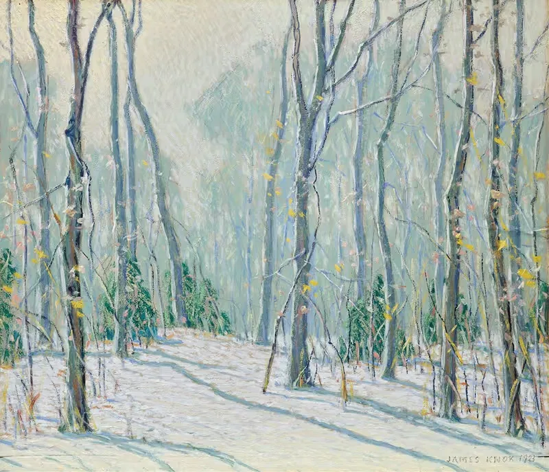Зимний пейзаж, Форт Ли, Нью-Джерси by Джеймс П. Нокс, 1923 — digital art print download