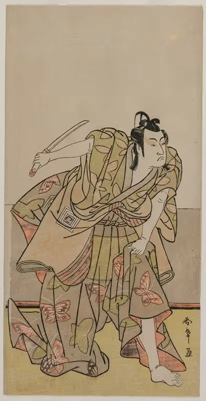 Ichikawa Monnosuke II as Soga no Goro — Katsukawa Shunshō