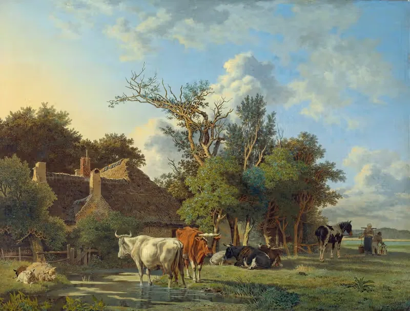Пейзаж by Жан Франсуа Валуа, 1800 - 1853 — digital art print download