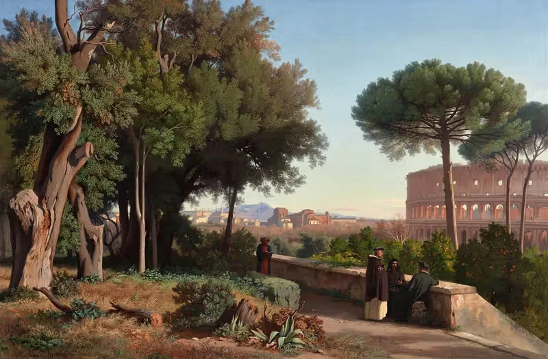 Colosseum Viewed from the Palatine — Jean-Achille Benouville