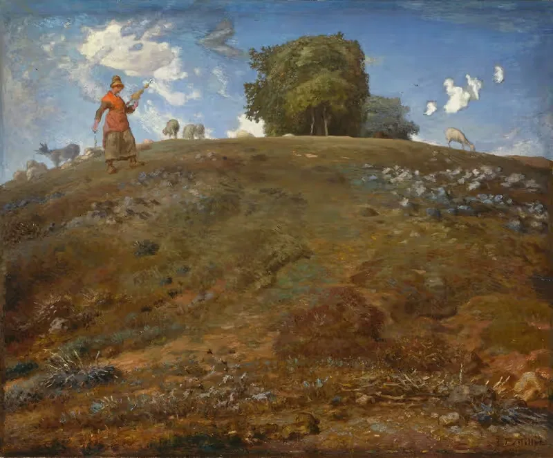 В Оверни by Жан-Франсуа Миле, 1866 — digital art print download