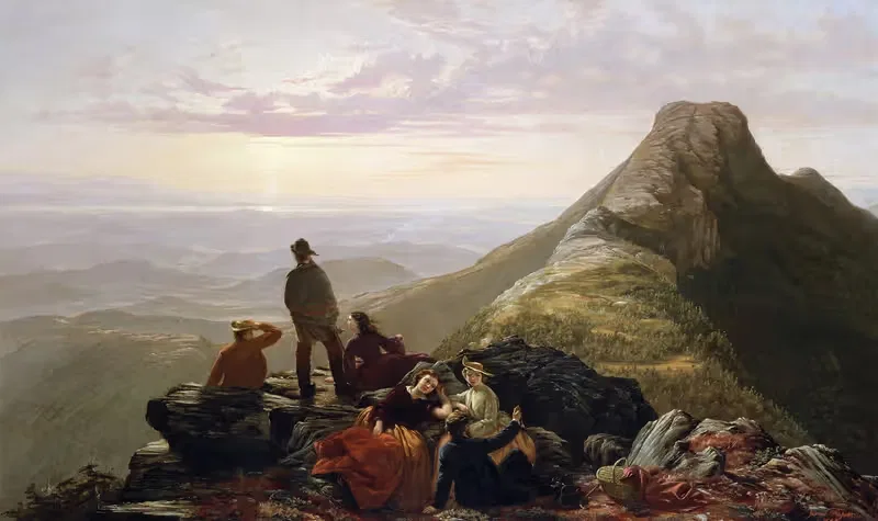 The Belated Party on Mansfield Mountain — Jerome Thompson