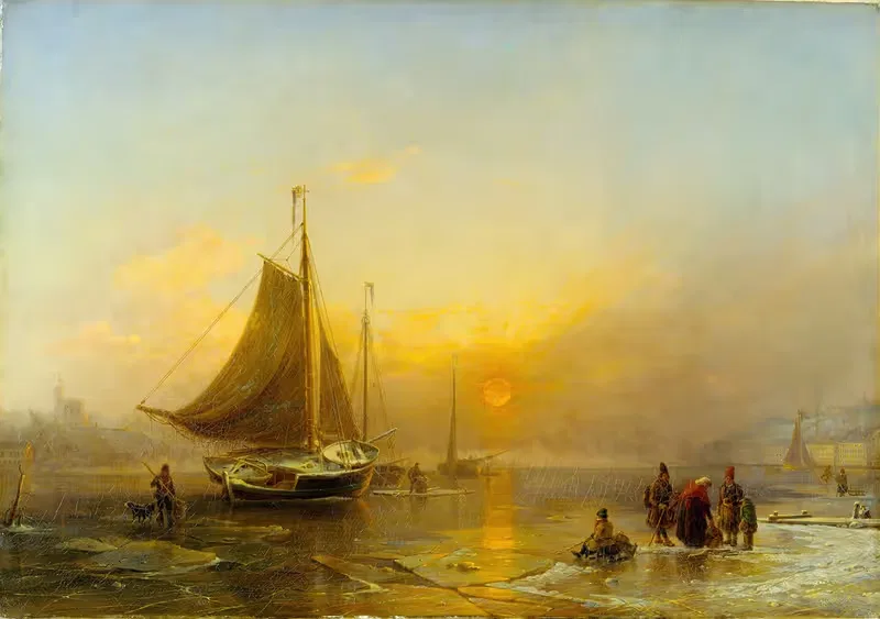 The Stockholm Stream in Wintertime — Johan Christian Berger